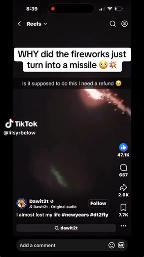 firework turned into a missile