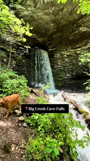 It's GORGEOUS in SPRING! 🌼 / Big Creek Cave Falls
