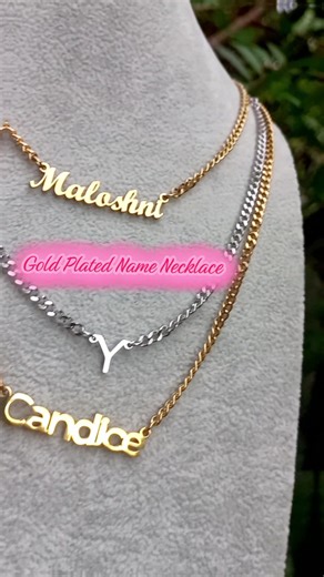Custom Gold-Plated Name Necklaces for Your Unique Identity