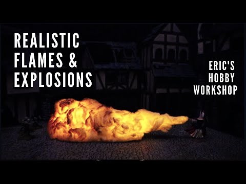 Crafting Tutorial - Fast & Cheap Realistic Flame & Explosions for Warhammer 40k, Necromunda, D&D