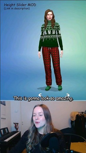 I Tried the Height Slider MOD in The Sims 4!🤩 #shorts #thesims4 #sims4