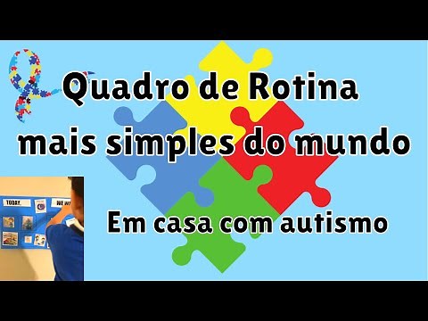 Quadro de Rotina mais simples do mundo. Denise - Em casa com autismo
