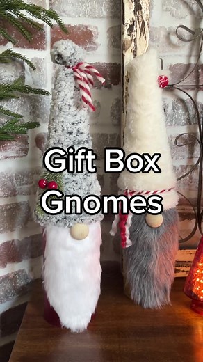 DIY Dollar Tree Gift Box Gnomes