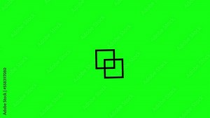 Loading screen 4k animation with green screen and white, seamless loop. Web page loading icon design animation Stock Video