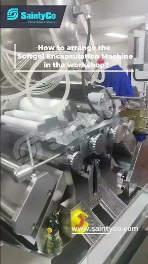 How to arrange the softgel encapsulation machine in the workshop-SaintyCo #machine #factory