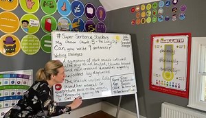 Watch Jane Considine modelling writing for today’s #SuperSentenceStackers task. | The Training Space