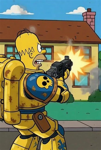 Warhammer 40 Kaos: The Yellow Wulfes - When Homer Simpson is your Primarch