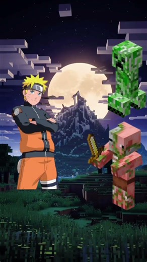 Naruto Vs All Mobs☠️ #minecraft #shorts