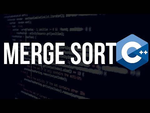 Merge Sort C++ | Ordenamiento por mezcla C++ | Algoritmos de ordenamiento | Forma recursiva