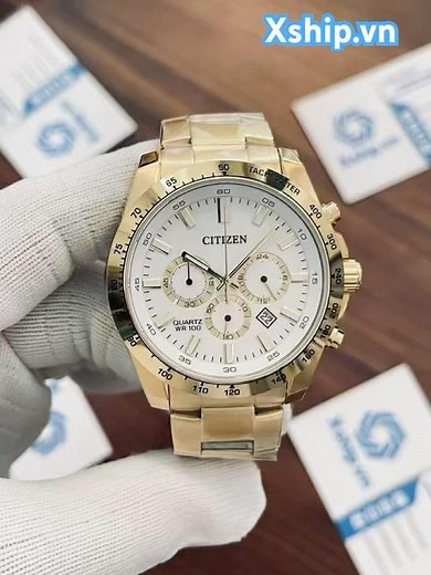 Citizen Chronograph Quartz White Dial Men Watch AN8232-53A