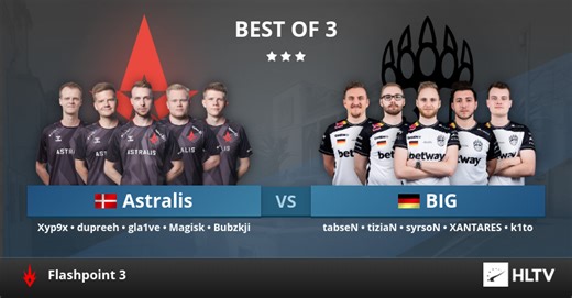 Astralis vs BIG at Flashpoint 3