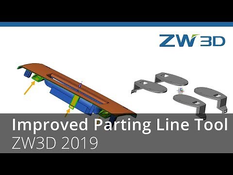ZW3D 2019 - Improved Parting Line Tool