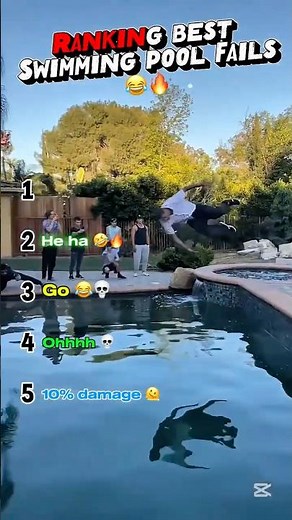Ranking best Swimming pool Fails😭💀