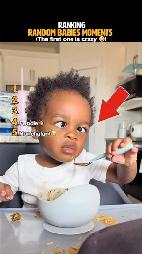 Ranking the Cutest & Funniest Random Baby Moments 😍😂 #shorts