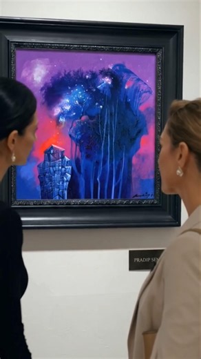 Beautiful abstract painting at gallery 🙏🏻#shorts #art #abstractpainting