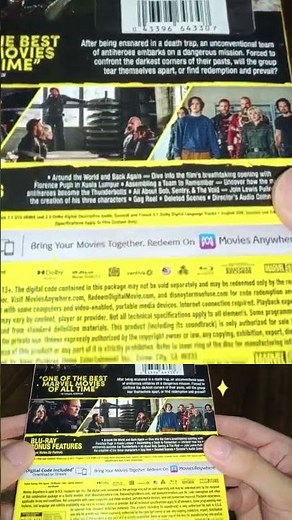 Watch the full unboxing on my channel! The New Avengers Blu-ray Unboxing #thunderbolts