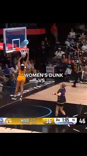 Women vs Men's Dunk. Pt 2. #nba #nbaedits #basketball #basketballball #respect