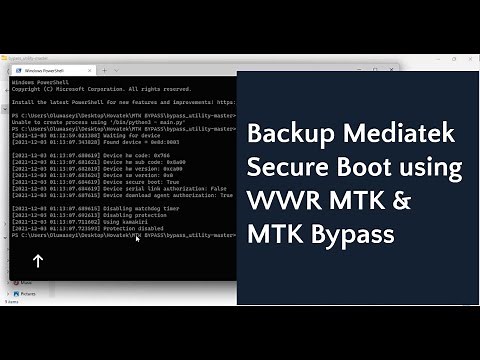 How to use MTK Bypass + WWR to backup Secure Boot MTK