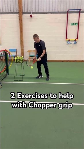 Two Exercises to help with Chopper grip #tennis #tennislife #tenniscoach