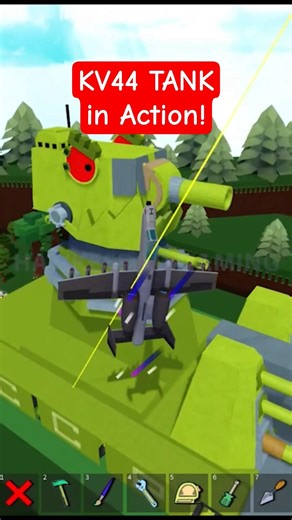 Roblox Build a Boat for Treasure KV44 Tank in Action! #babft #roblox