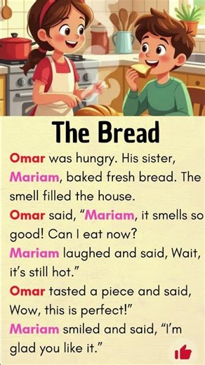 English Story | The Bread 🍞 #englishforbeginners #englishstory
