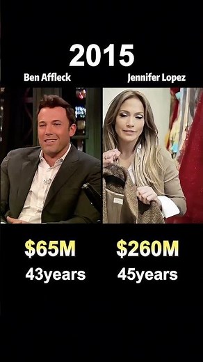 compare the net worth of Jennifer Lopez and her ex-husband Ben Affleck to see who is wealthier.#usa