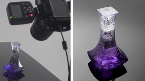 How to capture a classic perfume product shot with a single speedlight