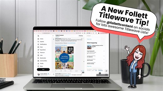 2.4K views | A New Follett Titlewave Tip, Friends. ❤️ Follow Follett Content on their socials for lots of awesome Titlewave Lists! 拾 You will love their lists of books to browse and add to your library Titlewave lists. I always find so many new book ideas.  ➡️ https://buff.ly/NHsxt4u | The Library Voice | Facebook