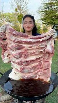 Cooking yummy deep fried pork recipe