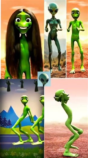 🔥Green Alien Trend 2025 – Watch Before It Goes Viral#greenalien #dance #trend