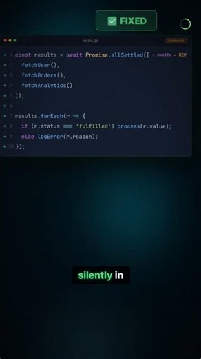 JavaScript's Promise.all swallows failures silently ⚠️