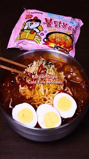 Ultimate Korean Ice Buldak Noodles 🔥❄️ (Buldak Naengmyeon Recipe)