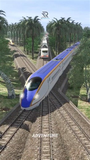 Several Fast Trains Speed Through a Dangerous 3 Way Track Crossing #railroad #trains #railway #train