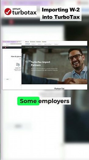 Importing Tax Form W-2 in TurboTax Short