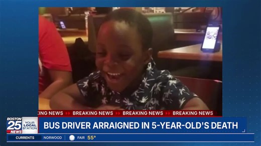 Boston school bus driver arraigned on charges in 5-year-old's death