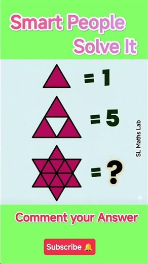 🧠 Only Smart People Can Solve This! | Mind Blowing Triangle Puzzle 🔺 | SL Maths Lab | Maths | IQ |