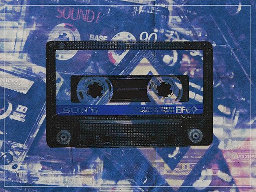 What was the first album released on cassette tape?