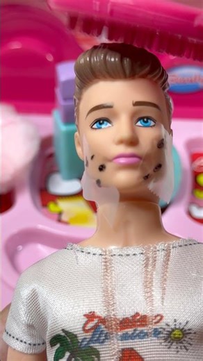 Cute Pink barbie kitchen Makeup Set Toys, Satisfying With Unboxing ASMR Video #barbieworld #elsa