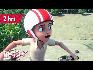an Extravaganza of Episodes P12 🏝️ | 2 Hours of Cartoons for Kids 🕐 | The Adventures of Mansour ✨