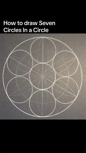 4.3K views · 24 reactions | How draw 6 around the one. Seven circles within a circle. #natureofflowers #howtodraw #circles #asmr #seedoflife | Natureofflowers | Facebook