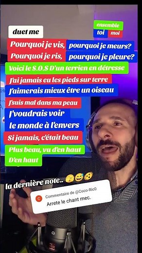 SOS d'un terrien en détresse - Daniel Balavoine (karaoké duo avec Gabriele)