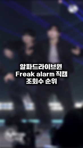 알디원 Freak Alarm 직캠 조회수 순위