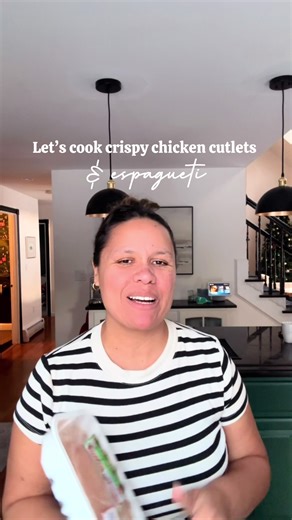 Crispy Chicken Cutlets with Spaghetti Recipe