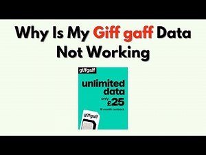 Why Is My Giff gaff Data Not Working – SIM, Network & Mobile Fix Guide