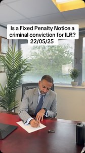 Got a fixed penalty notice? Will it ruin your ILR chances? 🚨 Before you submit your application, know the facts. Not every penalty is a criminal conviction — but some could still cause issues. Here’s what the Home Office looks for 👀 🎥 Watch now and avoid costly mistakes. 📩 Book a consultation from the link in the bio if you need help with your immigration case. #ILR #UKImmigration #FixedPenaltyNotice #VisaAdvice #LegalHelp #CriminalConviction #ImmigrationTips #UKVisa | Bukhari Chambers