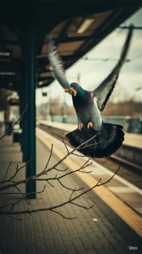 the story of a pigeon making a nest...