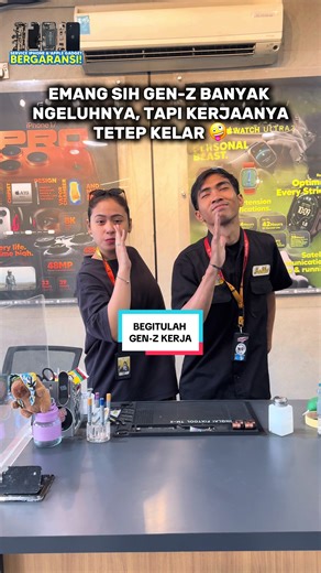 Ketika Gen-Z Kerja ada aja kelakuannya😌 – HOME SERVICE & SERVICE JARAK JAUH? Whatsapp Admin Perbaikan Apple Gadget kami! 📞 0812 176 168 (CHAT ONLY) Kunjungi Lokasi Kami! Maps: 📍Lapak Gadget Matraman, Jakarta Timur 📍Lapak Gadget Kemang, Jakarta Selatan Kritik & Saran? WHATSAPP CUSTOMER CARE: 📞 0812 175 168 (CHAT ONLY) _ CEK & KONSULTASI GRATIS! #lapakrepair #LapakGadget #servisiphonejakarta #serviceiphonejakarta