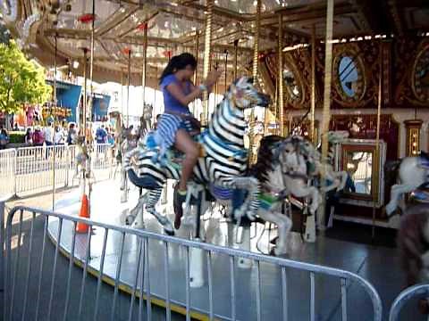 Ava on the merry go round at the California State Fair 2011