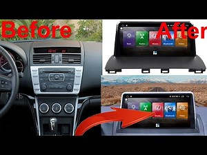 Mazda Mazda6 radio upgrade 2003-2009 2010 2011 2012 2013 Android stereo replacement How To Install