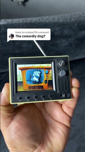courage the cowardly dog 🐕 #90s #retrotv #tinytv #nostalgic
